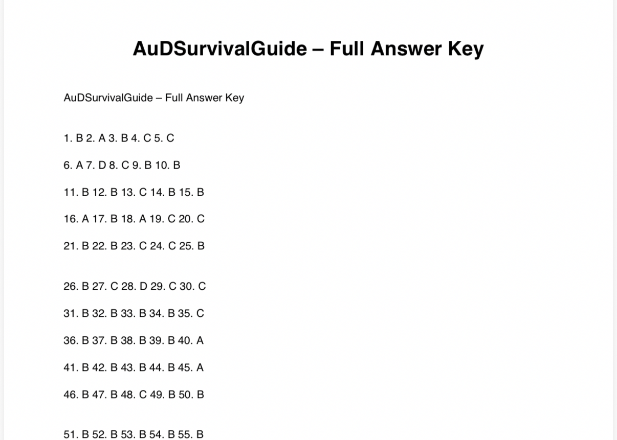 AuD Survival Guide – Audiology Praxis Prep Study Guide + 150 Q&A